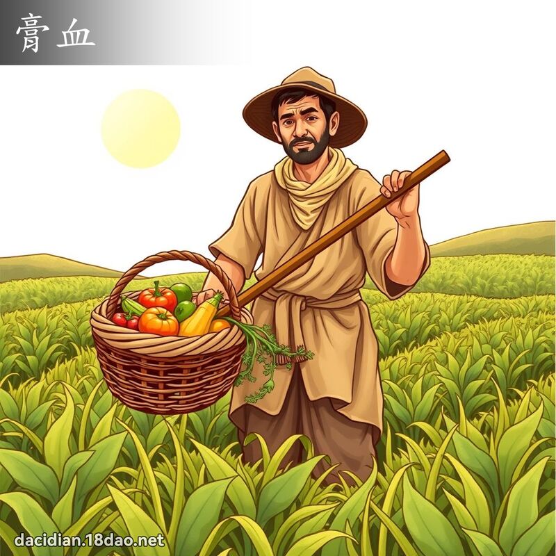 膏血 - 国语大辞典配图