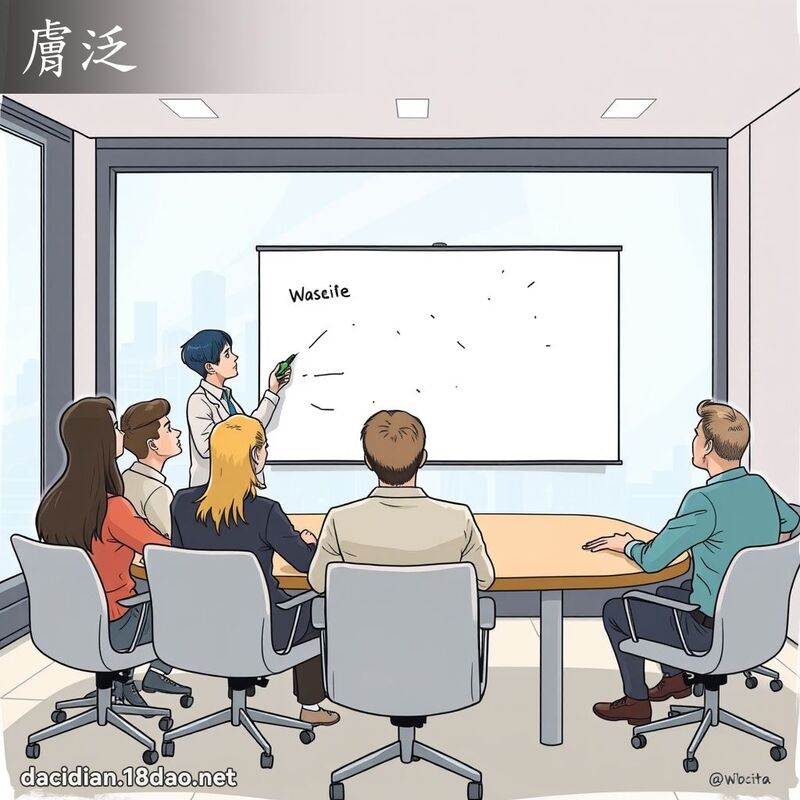 膚泛 - 國語大辭典配圖