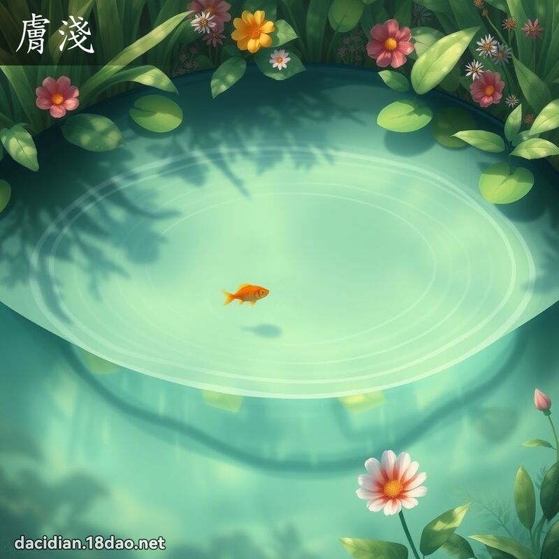 肤浅 - 国语大辞典配图