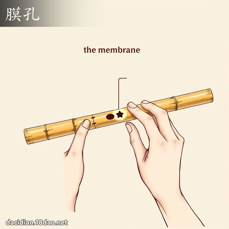 膜孔 - 国语大辞典配图