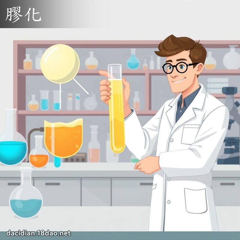 膠化 - 國語大辭典配圖
