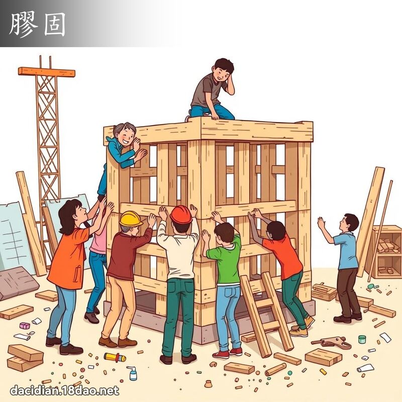 胶固 - 国语大辞典配图