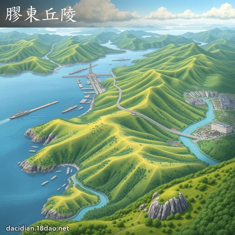 膠東丘陵 - 國語大辭典配圖