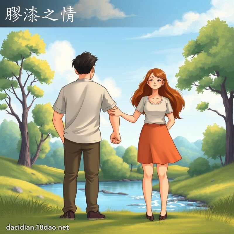 膠漆之情 - 國語大辭典配圖