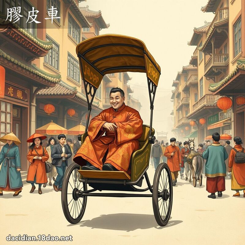 胶皮车 - 国语大辞典配图
