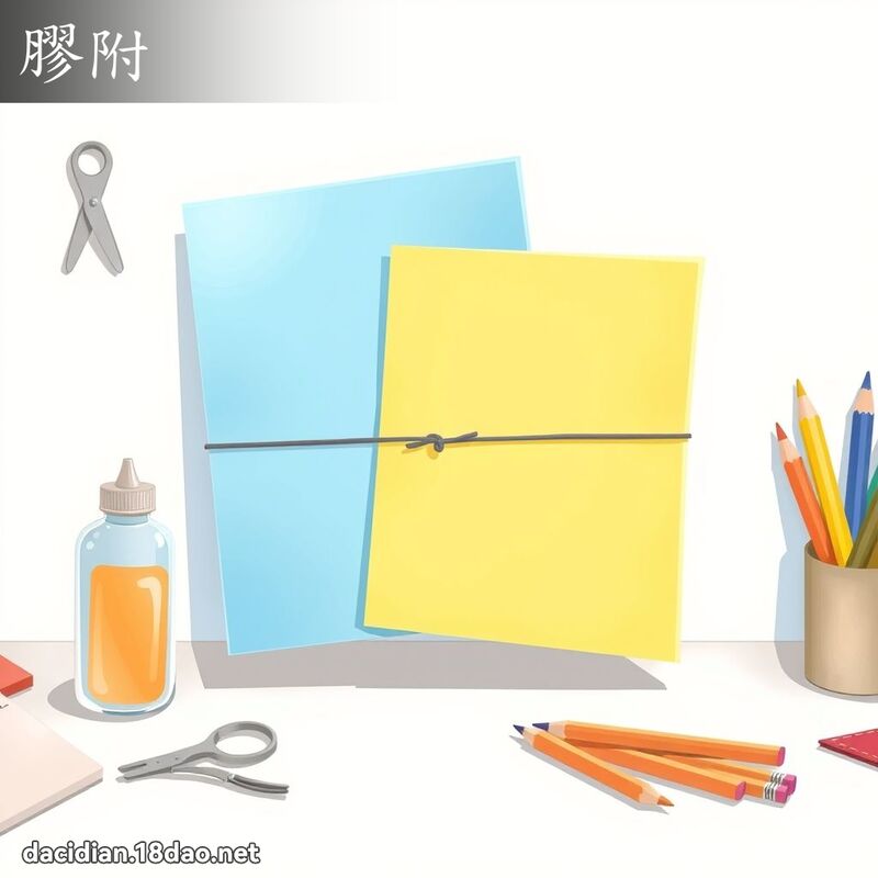 胶附 - 国语大辞典配图