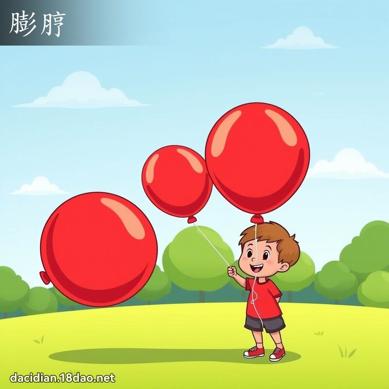 膨脝 - 国语大辞典配图