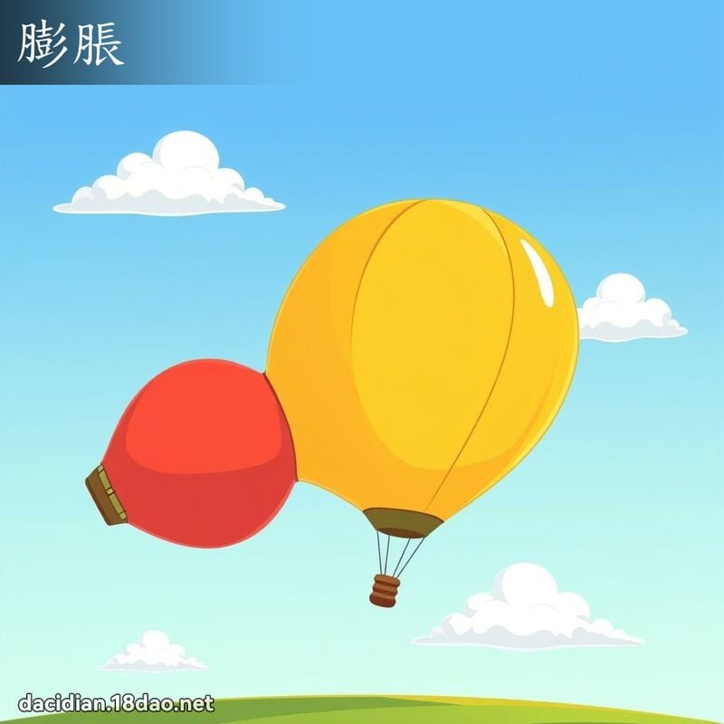 膨脹 - 國語大辭典配圖