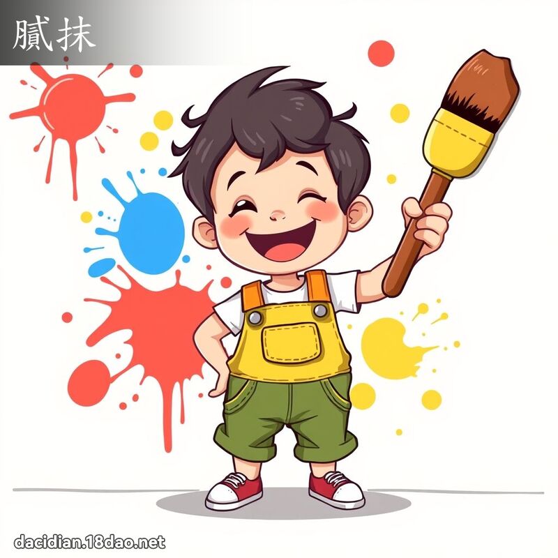 腻抹 - 国语大辞典配图