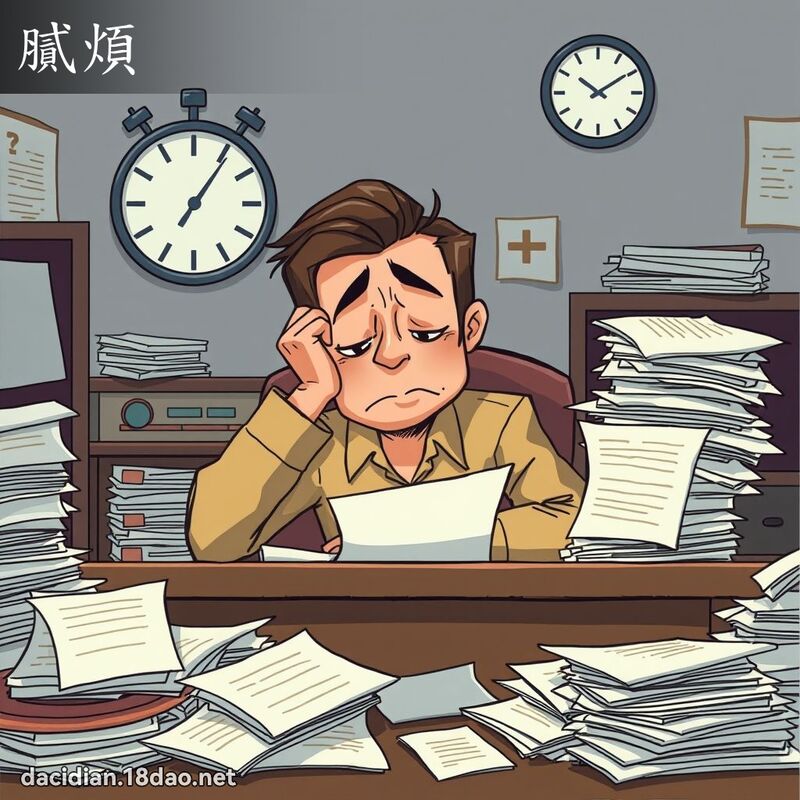 膩煩 - 國語大辭典配圖