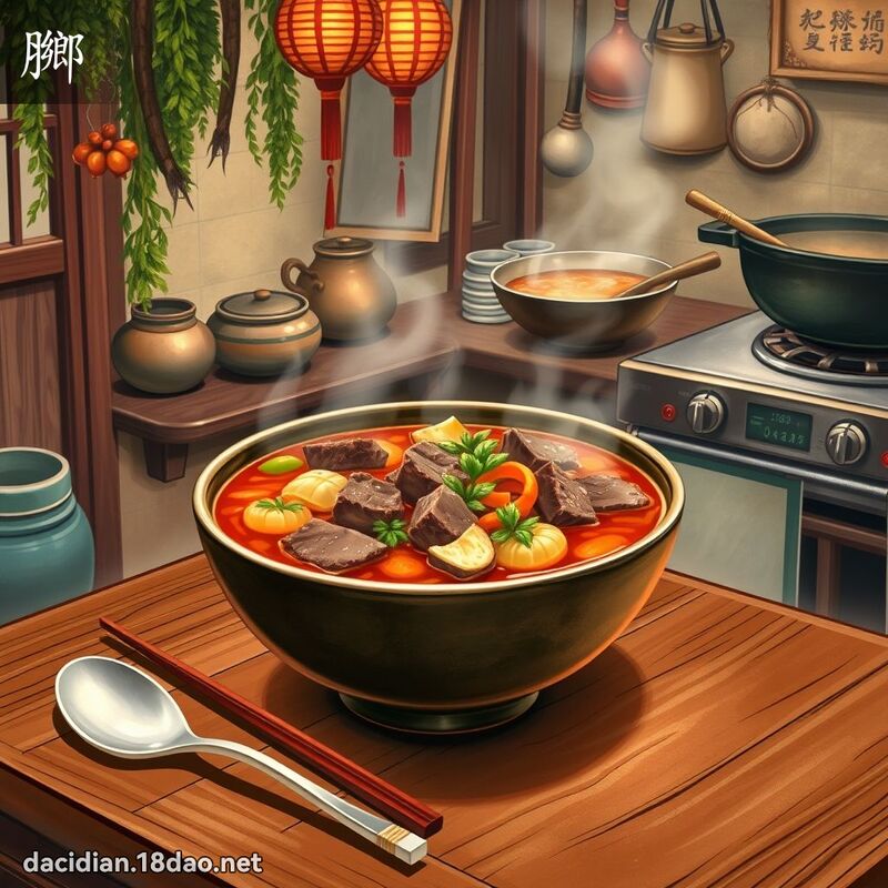 膷 - 国语大辞典配图