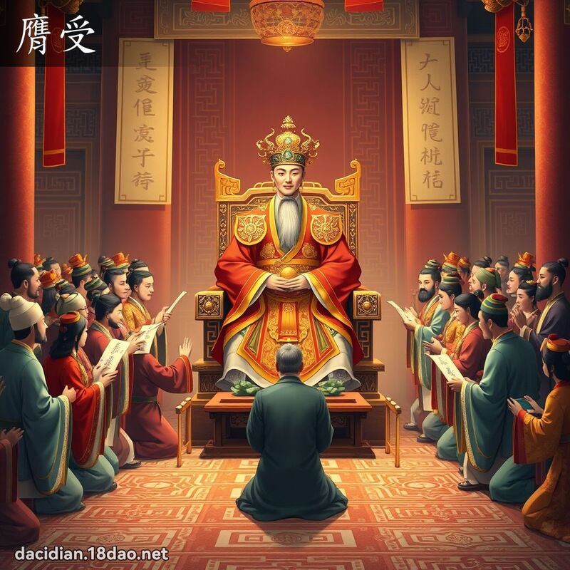 膺受 - 國語大辭典配圖