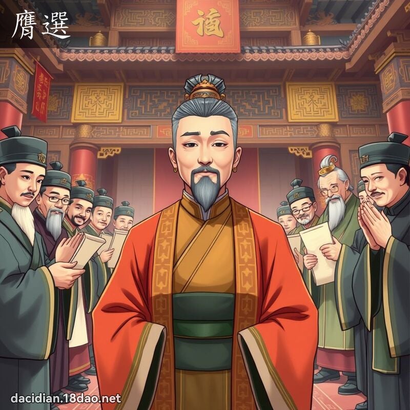 膺选 - 国语大辞典配图