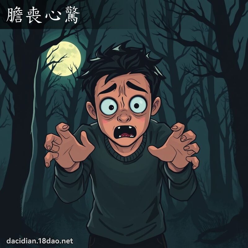 胆丧心惊 - 国语大辞典配图