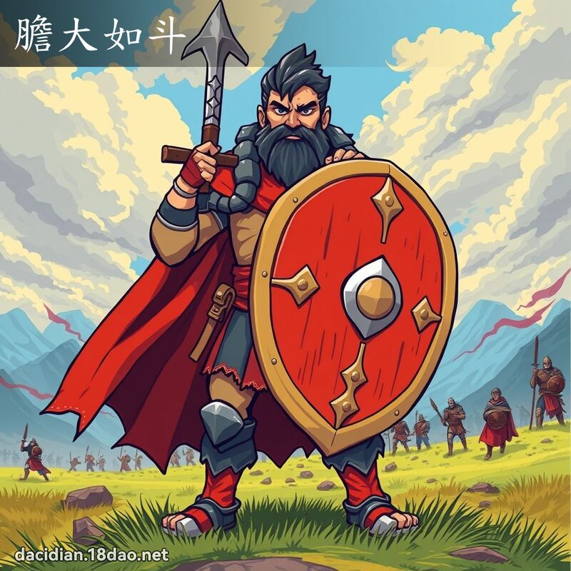 胆大如斗 - 国语大辞典配图