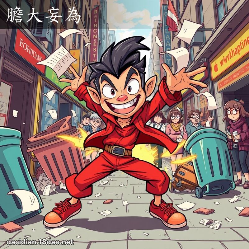 胆大妄为 - 国语大辞典配图