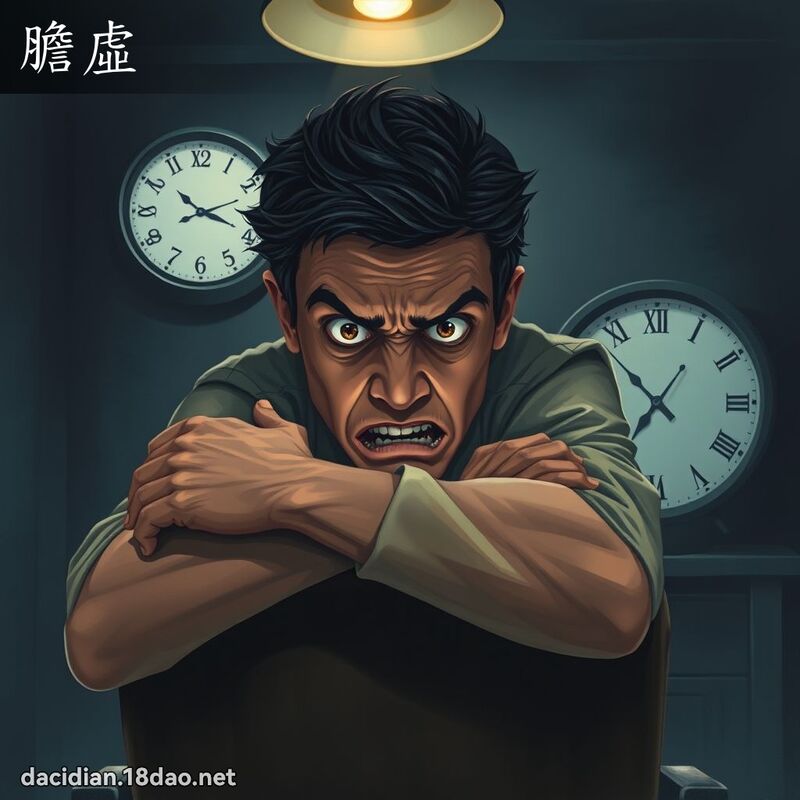 膽虛 - 國語大辭典配圖