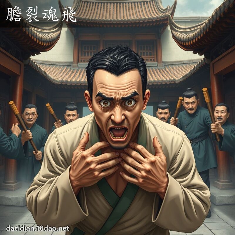 膽裂魂飛 - 國語大辭典配圖