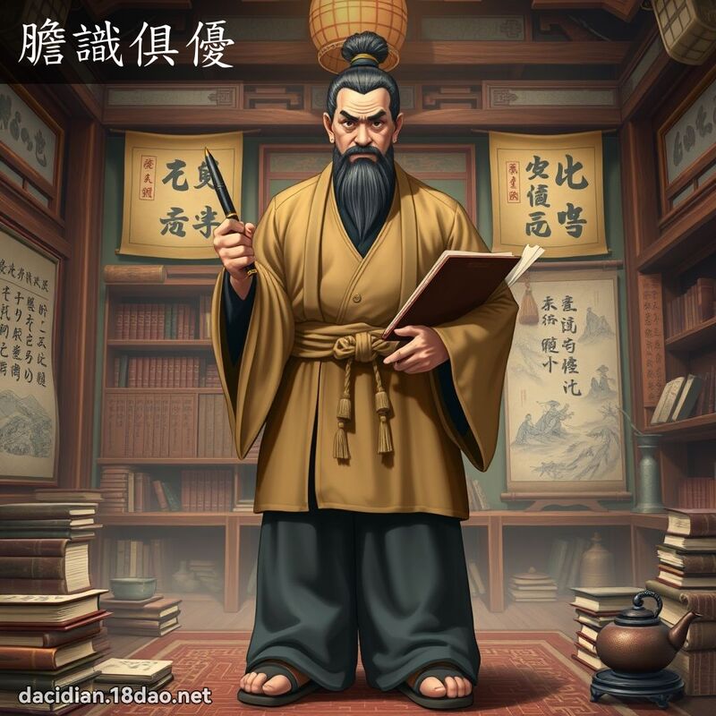 胆识俱优 - 国语大辞典配图