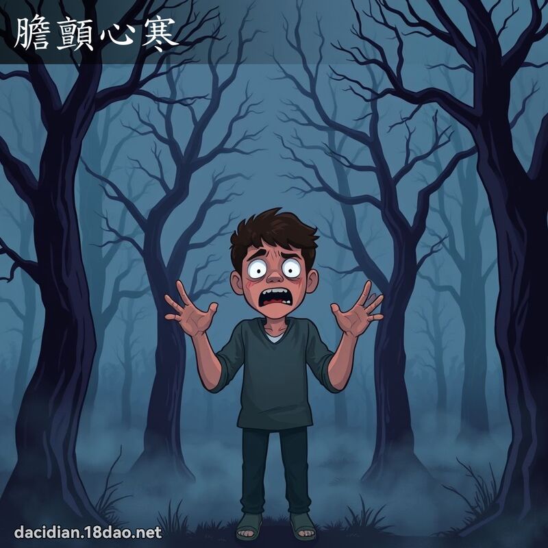 胆颤心寒 - 国语大辞典配图