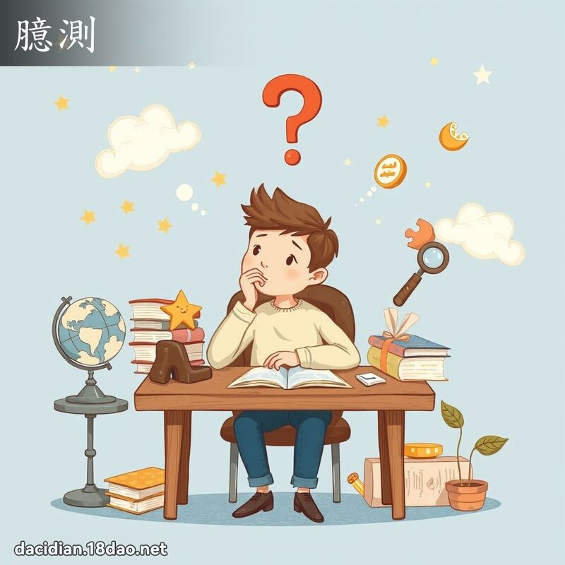 臆测 - 国语大辞典配图