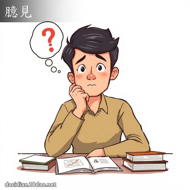臆见 - 国语大辞典配图