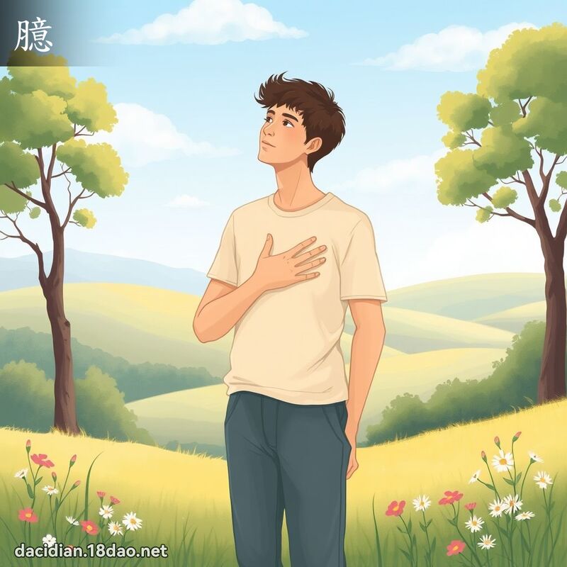 臆 - 国语大辞典配图