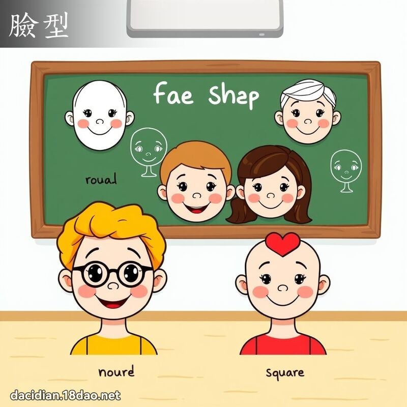 脸型 - 国语大辞典配图