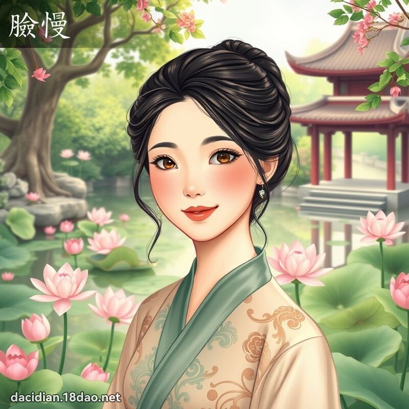 脸慢 - 国语大辞典配图