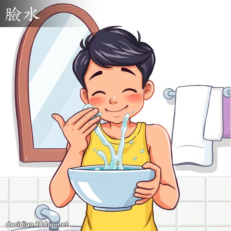 臉水 - 國語大辭典配圖