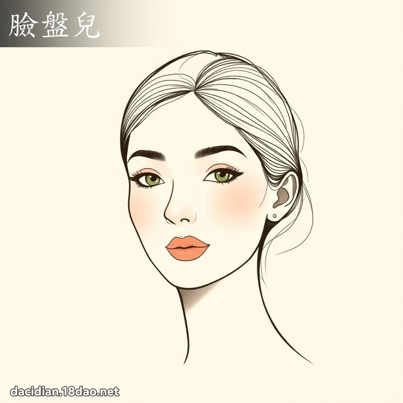 脸盘儿 - 国语大辞典配图