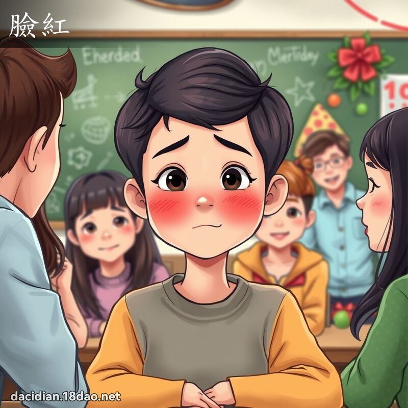 脸红 - 国语大辞典配图