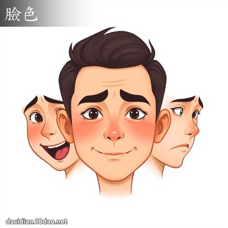 臉色 - 國語大辭典配圖
