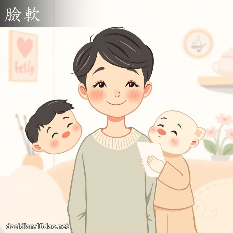 脸软 - 国语大辞典配图