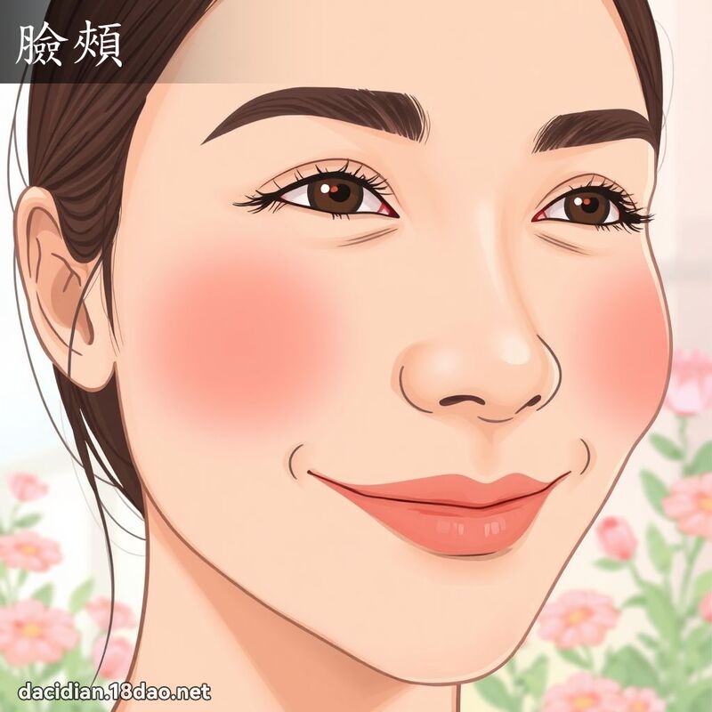 脸颊 - 国语大辞典配图