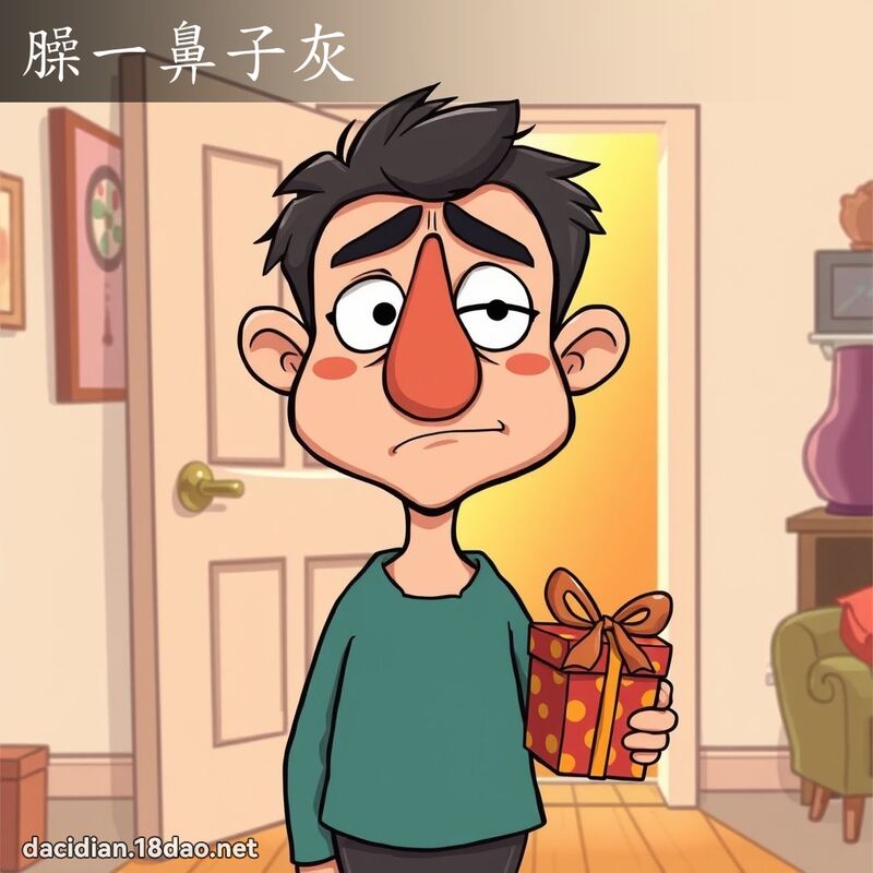 臊一鼻子灰 - 国语大辞典配图