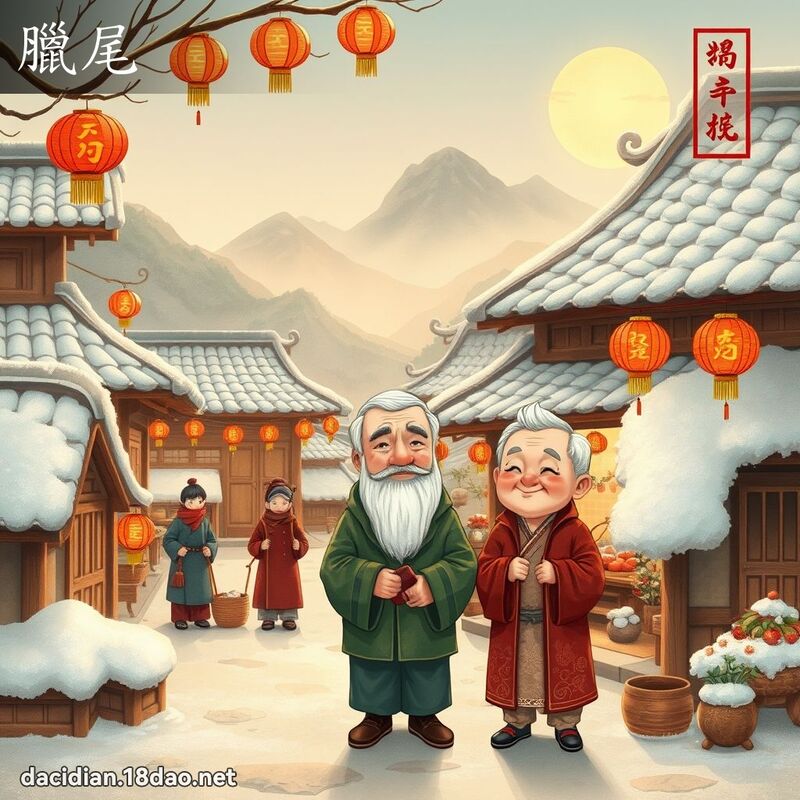 臘尾 - 國語大辭典配圖