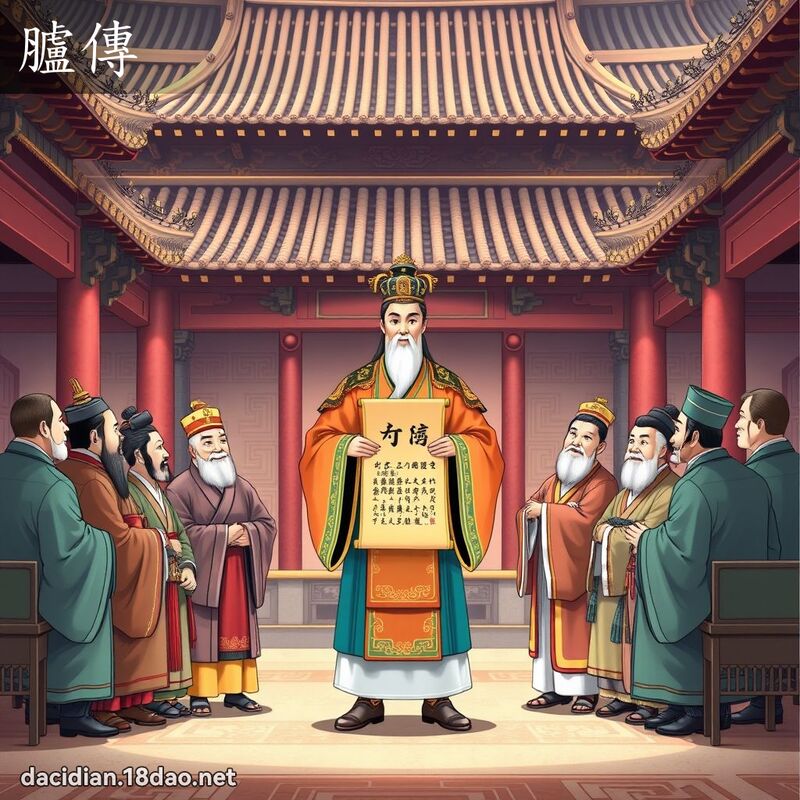 臚傳 - 國語大辭典配圖