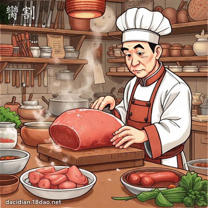 臠割 - 国语大辞典配图