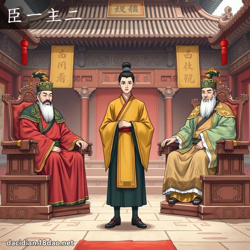 臣一主二 - 國語大辭典配圖
