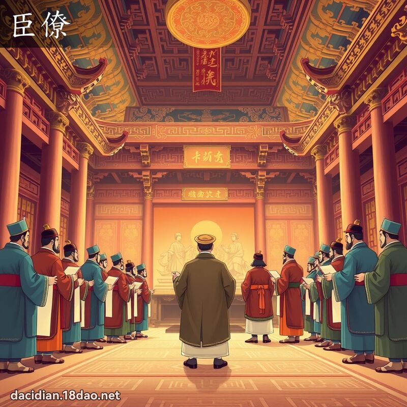 臣僚 - 國語大辭典配圖