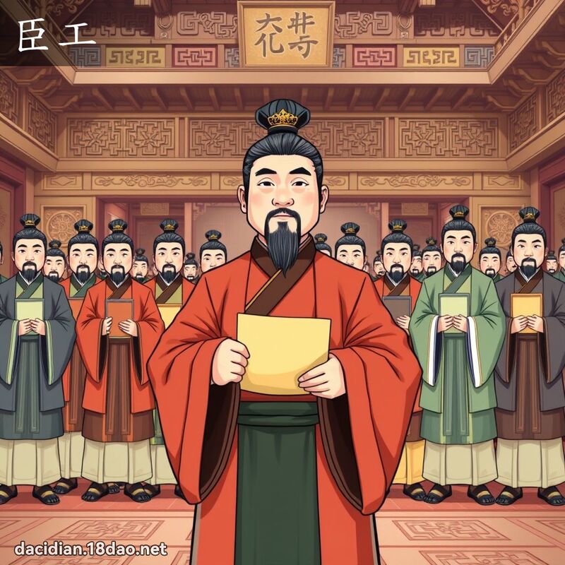 臣工 - 國語大辭典配圖