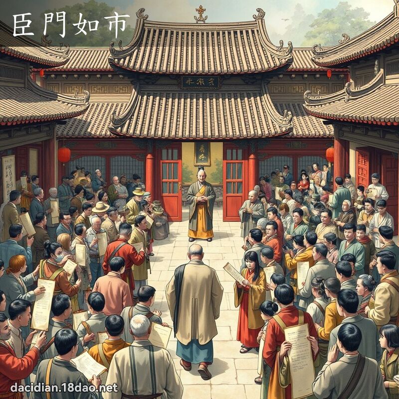 臣门如市 - 国语大辞典配图