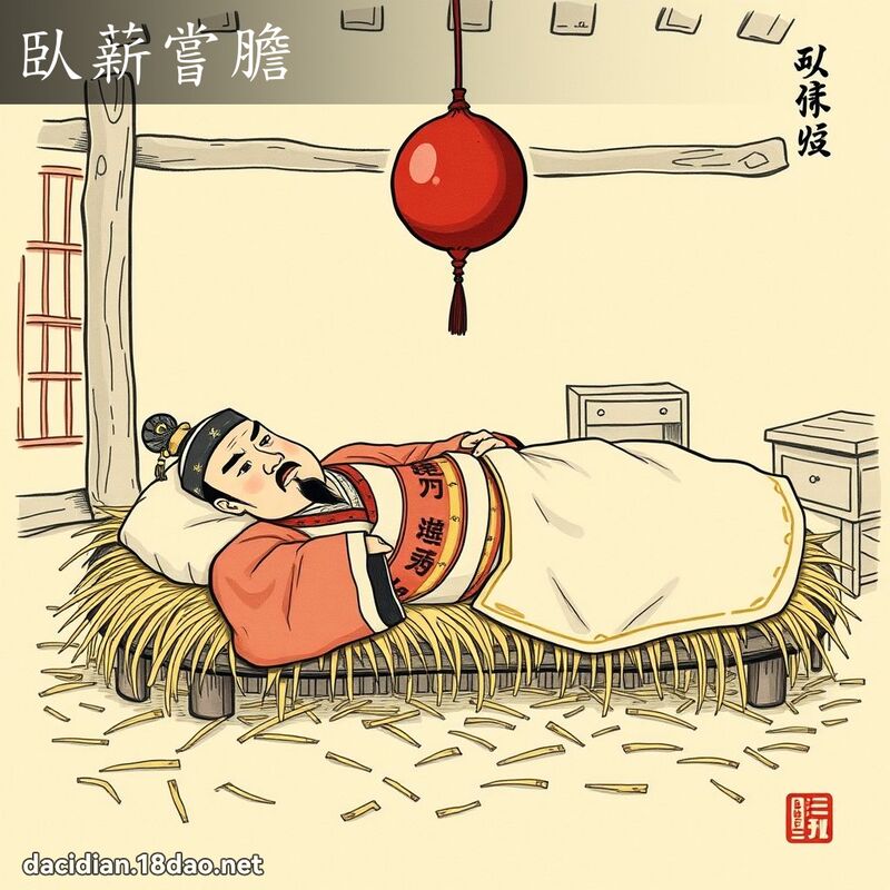 臥薪嘗膽 - 國語大辭典配圖