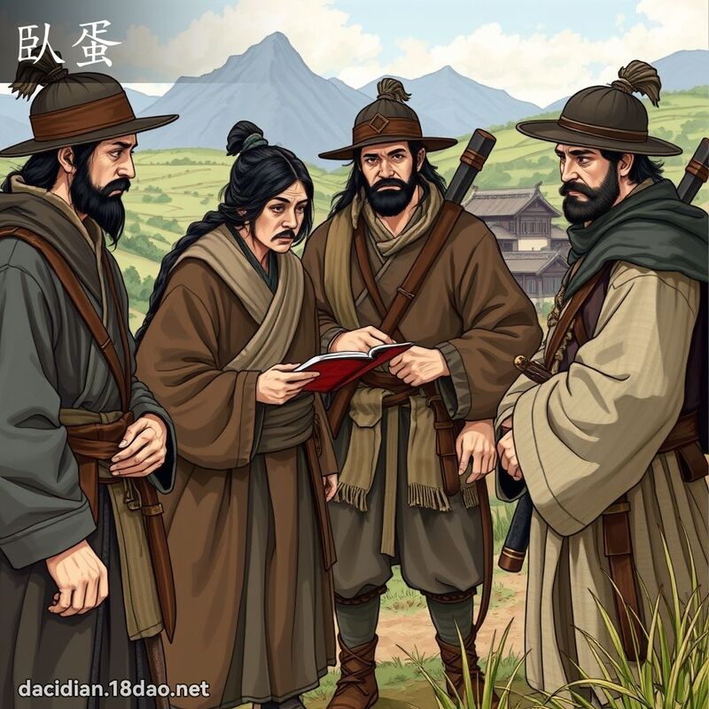 臥蛋 - 国语大辞典配图