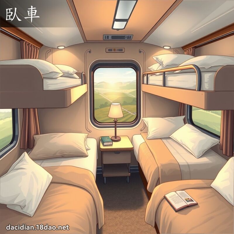 臥車 - 國語大辭典配圖