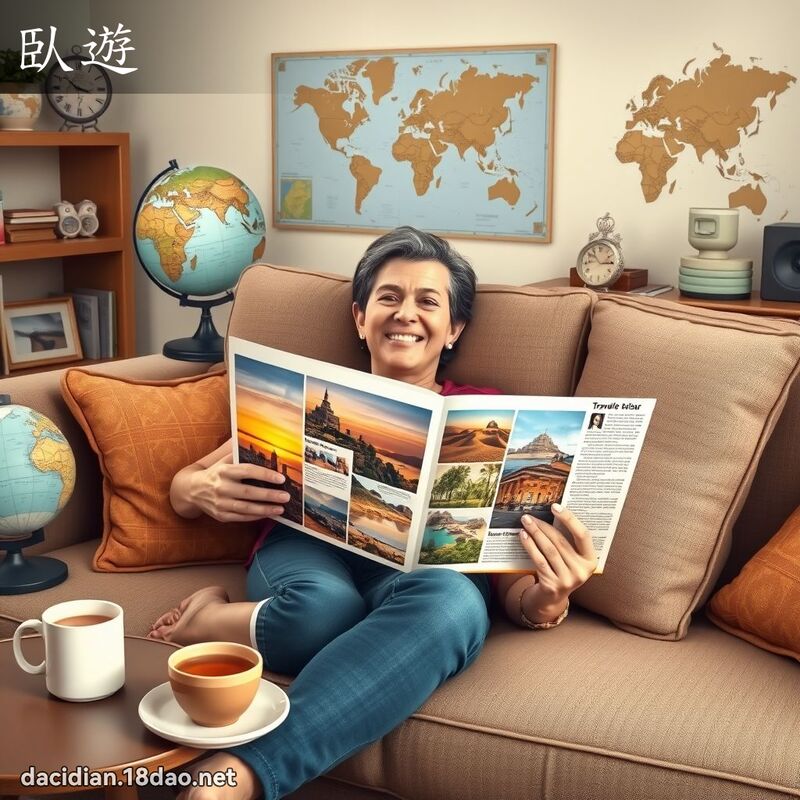 臥游 - 国语大辞典配图