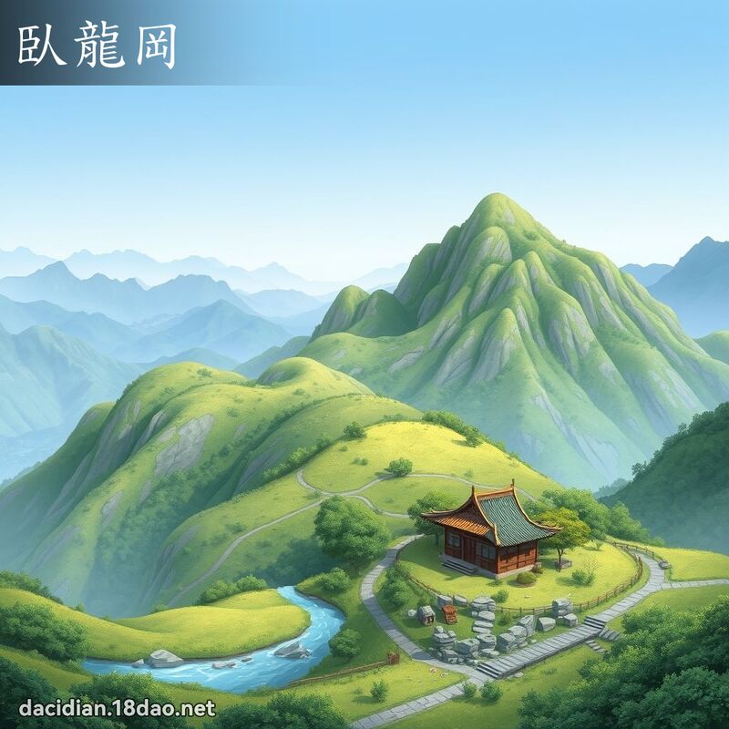 臥龍岡 - 國語大辭典配圖