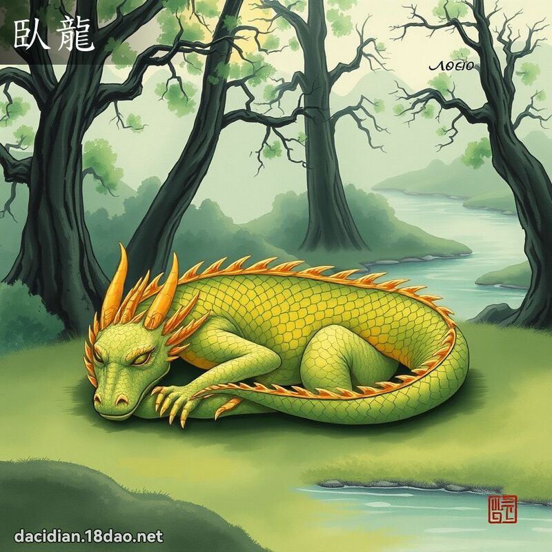 臥龍 - 國語大辭典配圖