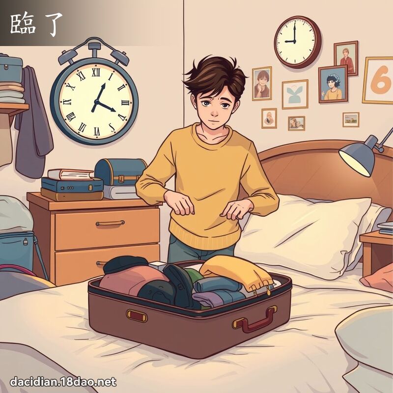临了 - 国语大辞典配图